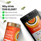 Udyan Tea Zesty Orange Green Tea | Grocsy