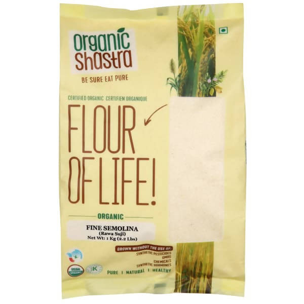 Organic Shastra Fine Semolina (Rava Suji) | Grocsy