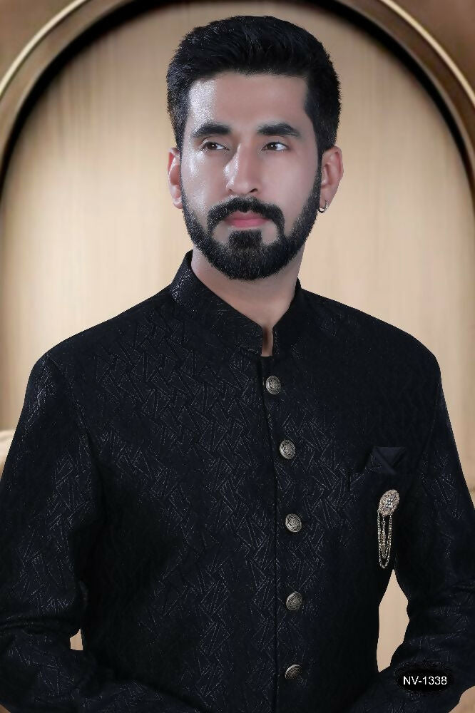 Joban Fashion Men's Black TR Kurta with Pyjama | Grocsy