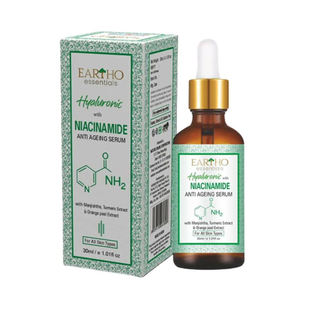 Eartho Essentials Hyaluronic with Niacinamide Anti Ageing Serum | Grocsy