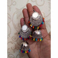 MS Fashion India Stylish Fashion Mirror Jhumki Fancy Party Multi Color Beads Earrings | Grocsy