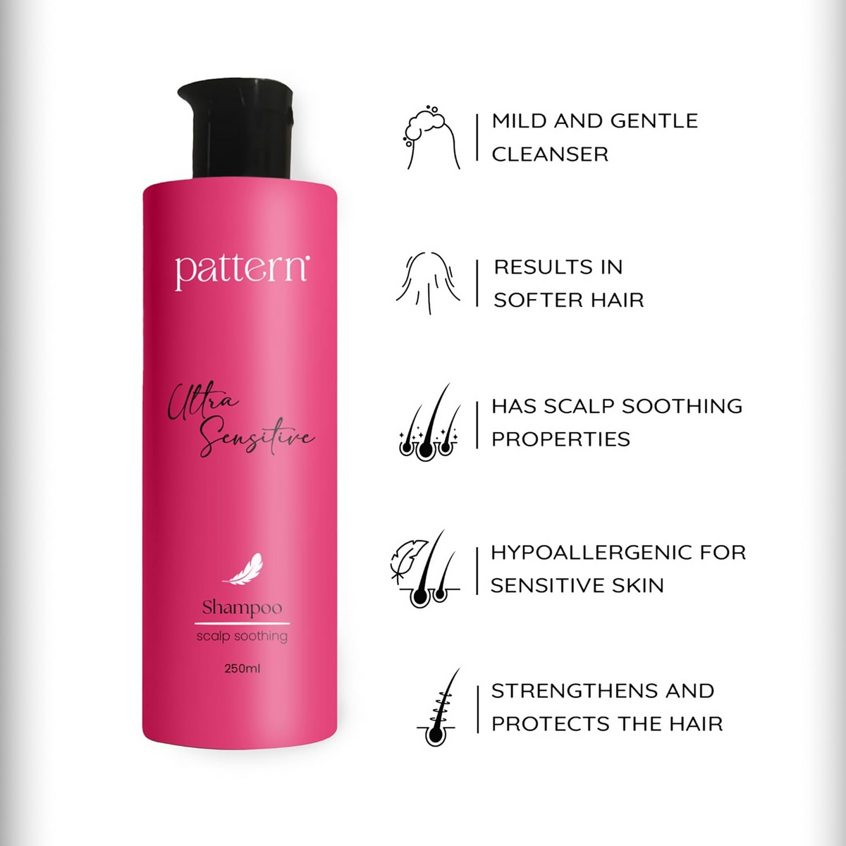 Pattern Ultra Sensitive Shampoo For Men & Women | Grocsy