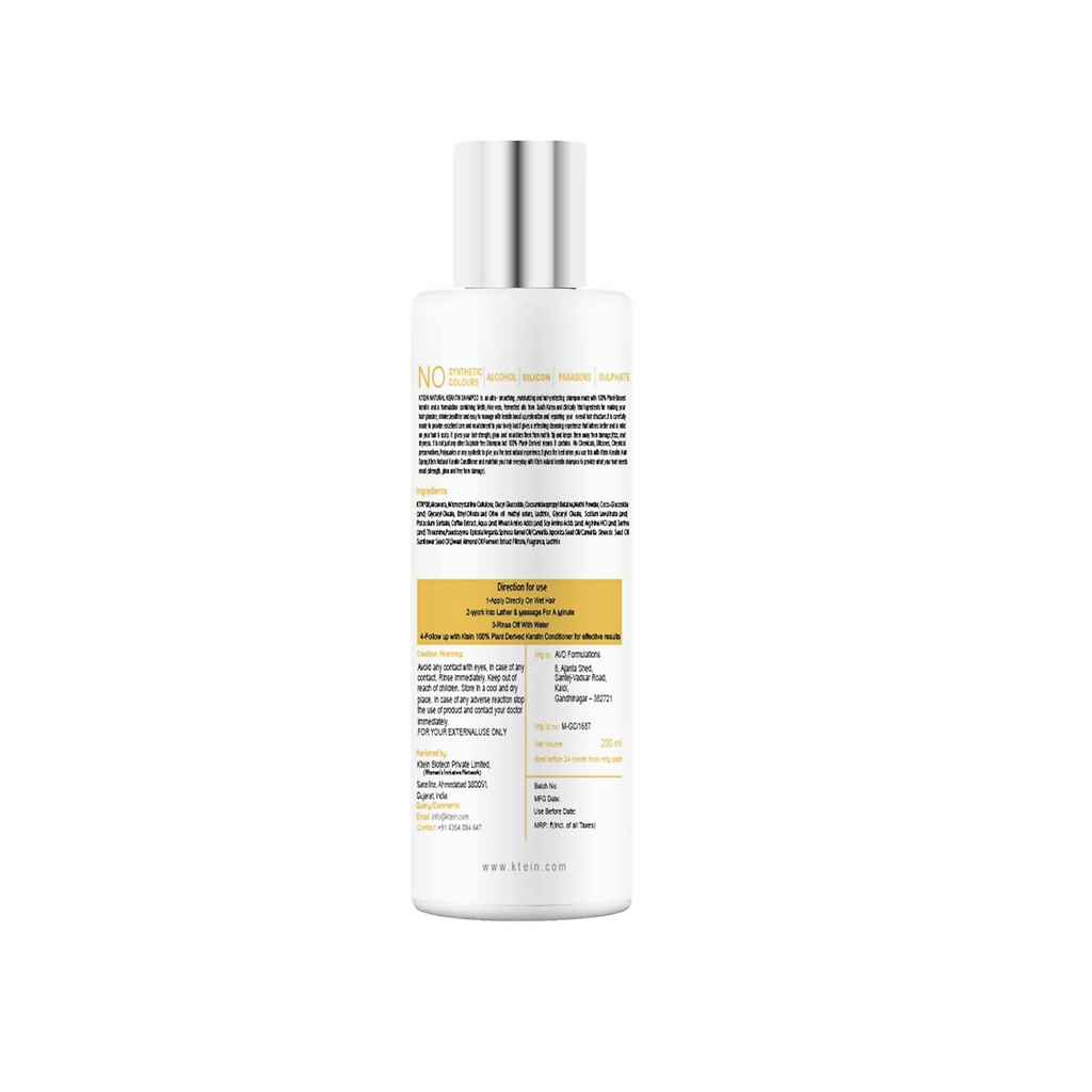 Ktein Natural 100% Plant Derived Keratin Shampoo | Grocsy