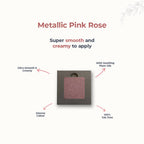 Disguise Satin Smooth Eyeshadow Squares - Metallic Pink Rose 208 | Grocsy