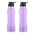 Borosil Hydra Grip Go Stainless Steel Water Bottle - Purple | Grocsy