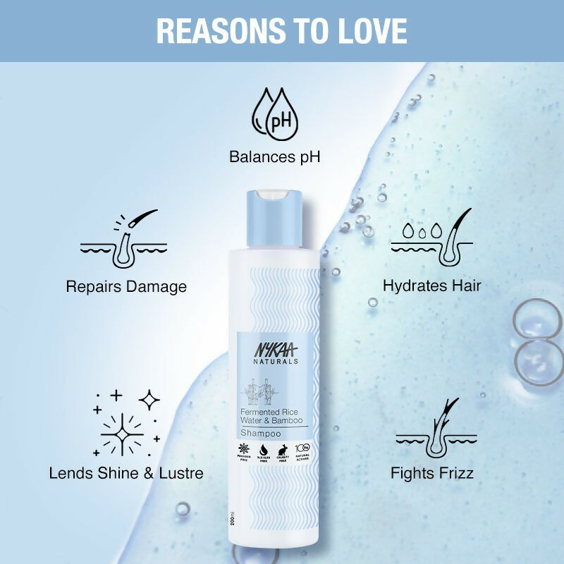 Nykaa Naturals Hair Smoothening Shampoo | Grocsy