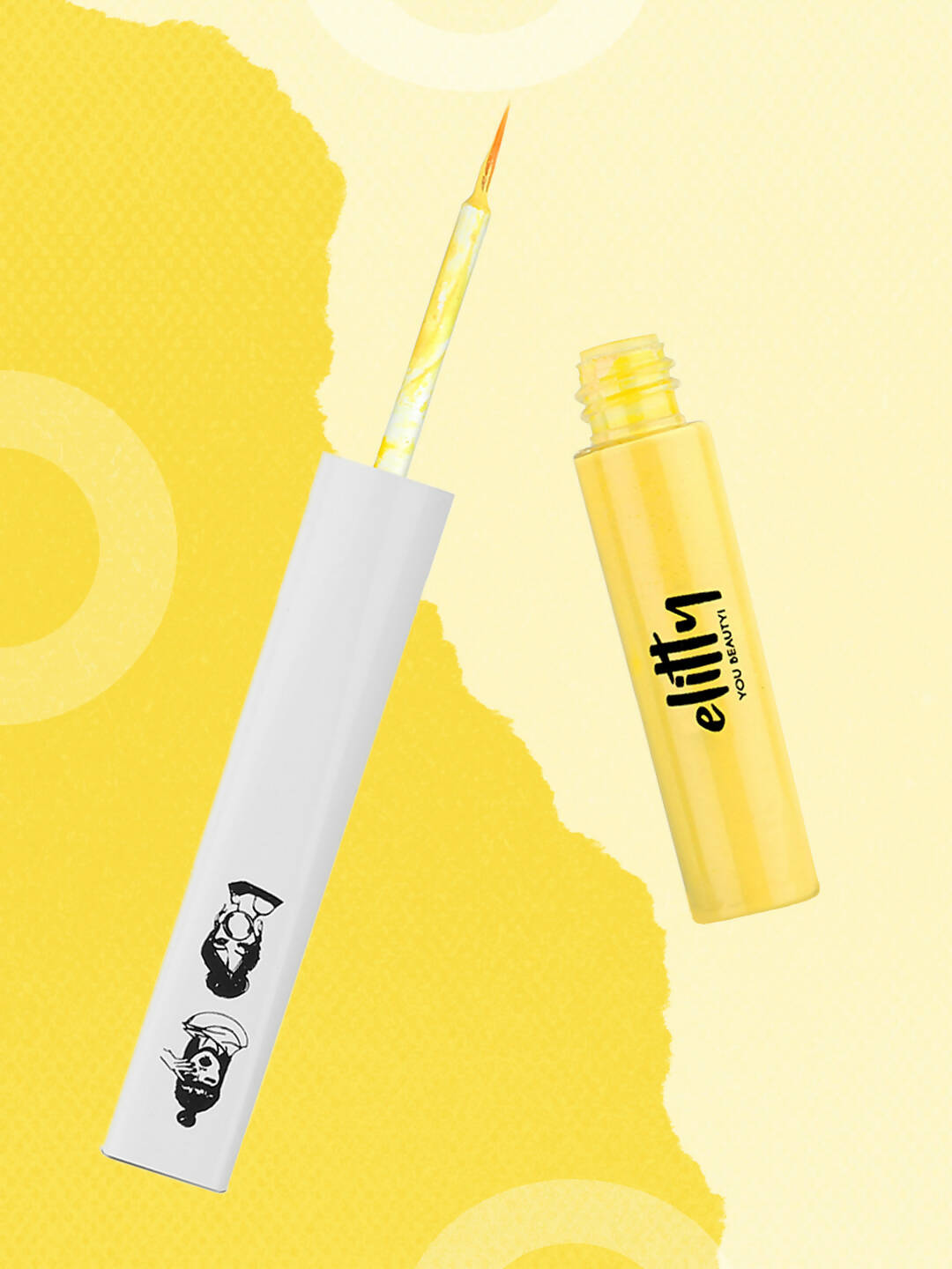 Elitty Honeycomb Yellow Pop Color Matte Finish Liquid Eyeliner - Honeycomb-Yellow | Grocsy