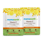 Mamaearth Vitamin C Bamboo Sheet Mask For Skin Illumination | Grocsy