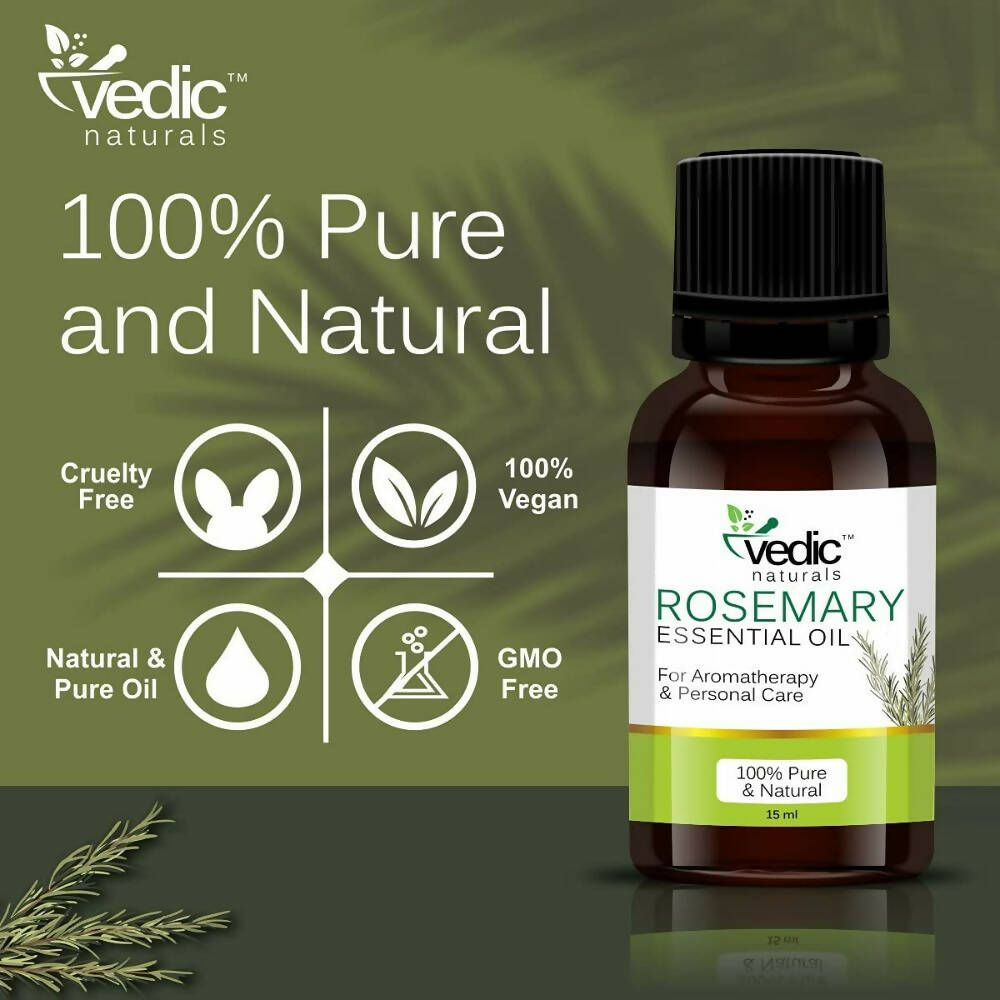 Vedic Naturals Rosemary Essential Oil | Grocsy