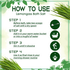 VedicAyurveda Lemongrass Bath Salt | Grocsy