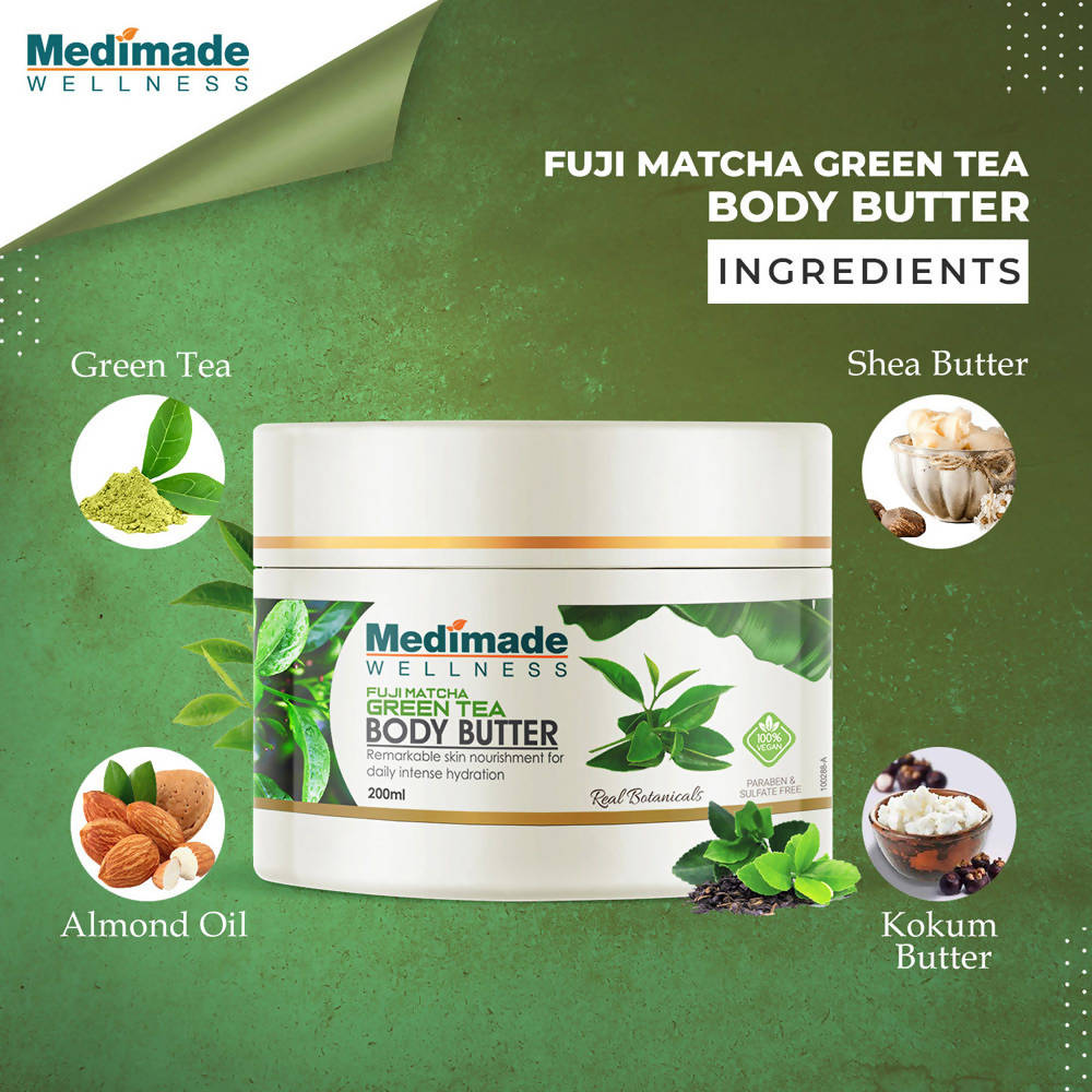 Medimade Wellness Fuji Matcha Green Tea Body Butter | Grocsy