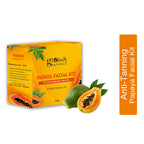 Globus Naturals Papaya Facial Kit For Blemish Free Skin & Anti-Pigmentation, 6 Steps | Grocsy
