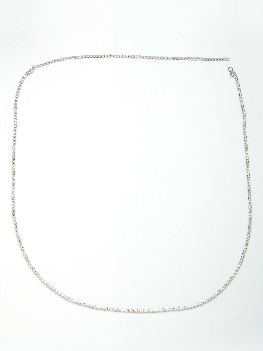 NVR Women's Silver-Plated AD-Studded Kamarbandh Waist Chain | Grocsy