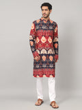 Blossom Print Cotton Kurta by Hilo Design | Grocsy