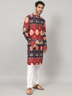 Blossom Print Cotton Kurta by Hilo Design | Grocsy