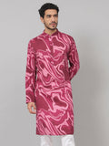 Abstract Marble Print Cotton Kurta by Hilo Design | Grocsy