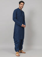 Teal Blue Mirror Kurta by Hilo Design | Grocsy