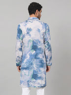 Marble Print Cotton Kurta by Hilo Design | Grocsy