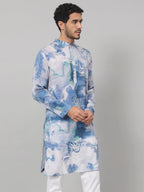 Marble Print Cotton Kurta by Hilo Design | Grocsy