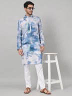 Marble Print Cotton Kurta by Hilo Design | Grocsy