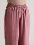trueBrowns Mauve Angrakha Kurta Set | Grocsy