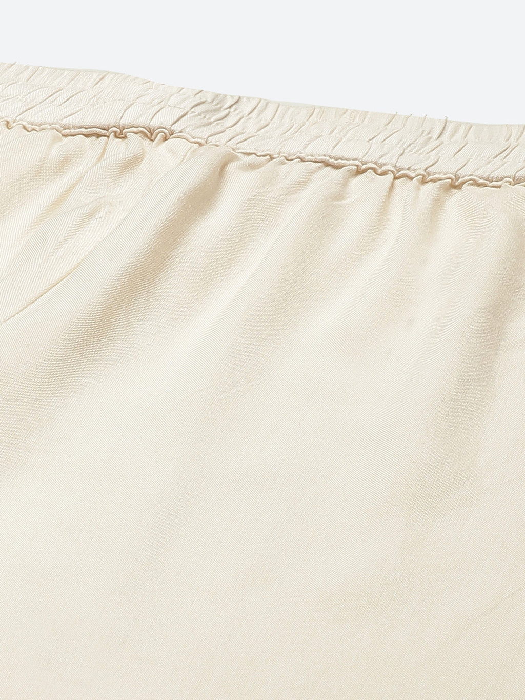 Juniper Women Ivory Rayon Solid Wide Leg Palazzo | Grocsy