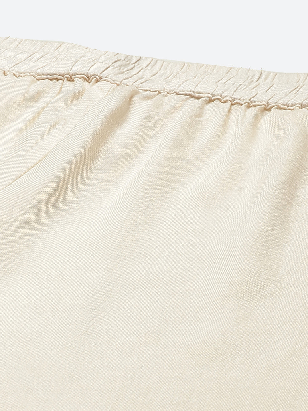 Juniper Women Ivory Rayon Solid Wide Leg Palazzo | Grocsy