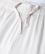 Juniper Women Offwhite Rayon Solid Wide Leg Palazzo | Grocsy