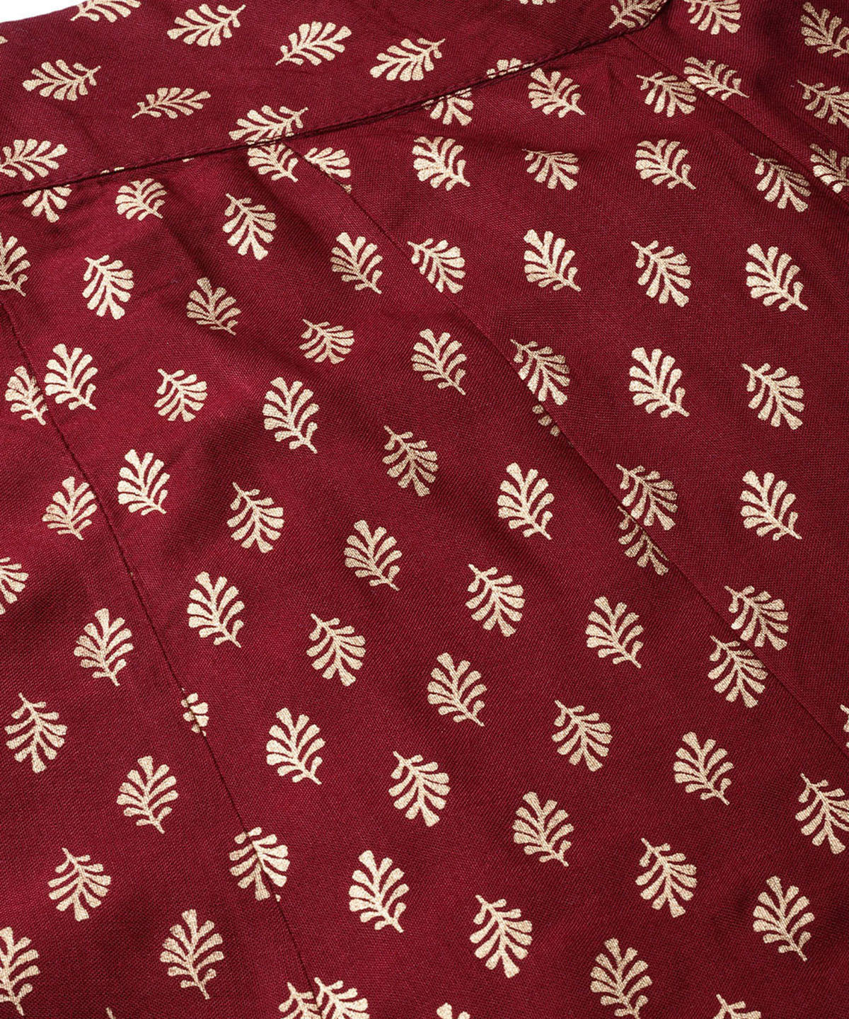 Juniper Women Maroon Rayon Printed Flared Palazzo | Grocsy