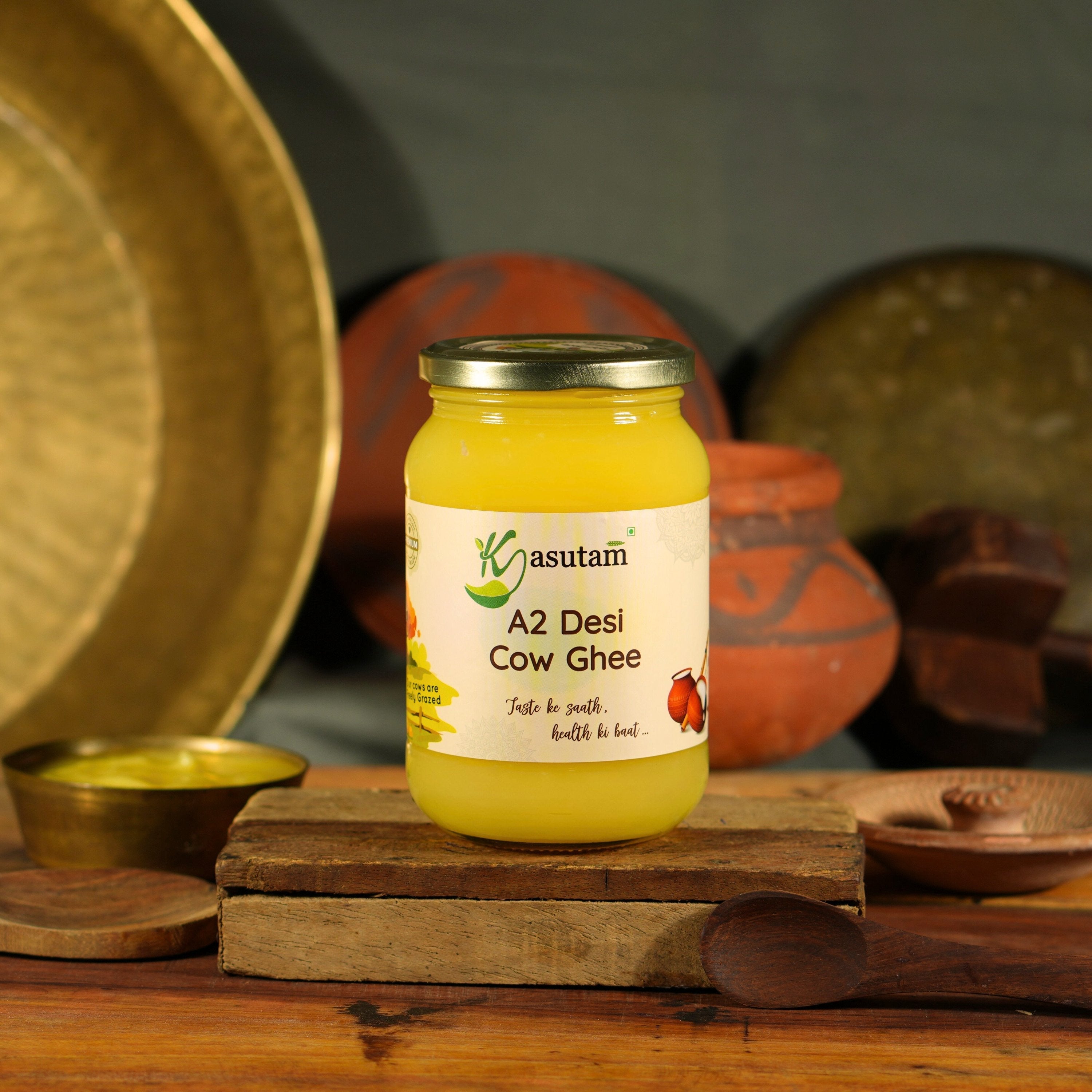 Kasutam A2 Desi Cow Bilona Ghee | Grocsy
