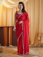 kasee Embellished Beads and Stones Pure Silk Saree | Grocsy