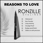 Ronzille Deep Black Sketch Matte Eyeliner Pencil Black | Grocsy
