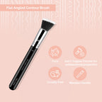 Miss Claire M5 - Flat Angled Contour Brush - Chrome | Grocsy