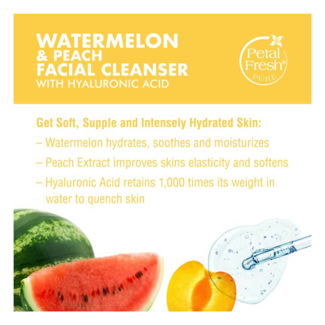 Petal Fresh Hydrating Watermelon & Peach Facial Cleanser | Grocsy