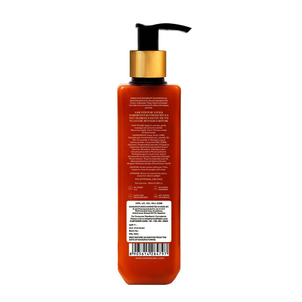 Bjain Homeopathy Omeo Anti Dandruff Shampoo | Grocsy