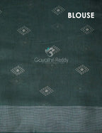 Mauve Green Colour Diamond Printed Semi Chanderi Saree By Gayathri Reddy Designer Studio | Grocsy