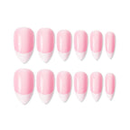 Shills Professional Reusable Press On Nails French Almond - SPN746 | Grocsy