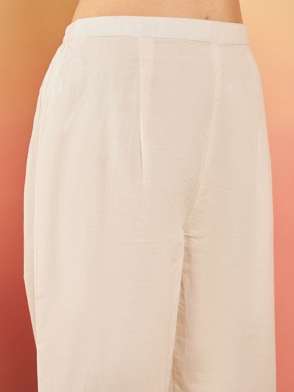 Sangria Embroidered Pure Cotton Regular Kurta & Trousers With Dupatta | Grocsy