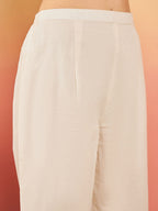 Sangria Embroidered Pure Cotton Regular Kurta & Trousers With Dupatta | Grocsy