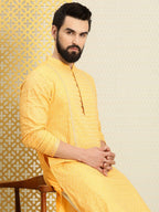 House of Pataudi Jashn Sequinned Embroidered Straight Kurta | Grocsy
