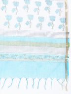 HERE&NOW Floral Printed Regular Pure Cotton Kurta with Trousers & With Dupatta | Grocsy