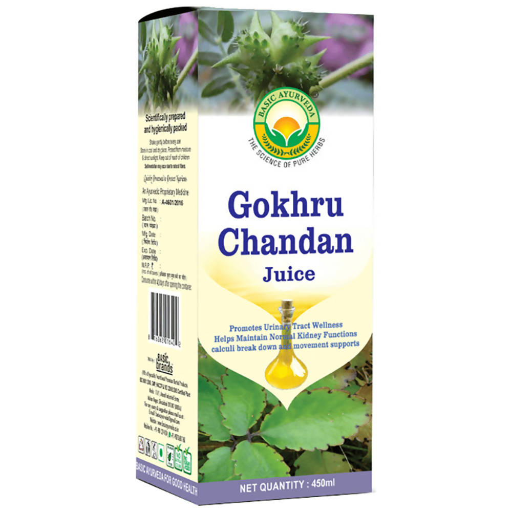 Basic Ayurveda Gokhru Chandan Juice | Grocsy