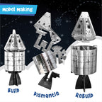 Imagimake Mapology Man's Journey to Moon | NASA Mission Apollo 11 | Rocket & Satellite Model Making Set | Space Toys for ages 8-13 | Educational Science Kits for Kids Age 8-12 | Gifts for Boys & Girls | Grocsy