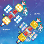Imagimake Mirror Mosaic Space Theme Kids Art Set | DIY Craft Kit with Foil Stickers | Birthday Gift for Boys and Girls Ages 3-8 | Travel Toys | Crafts for Kids Ages 4-8 | Grocsy