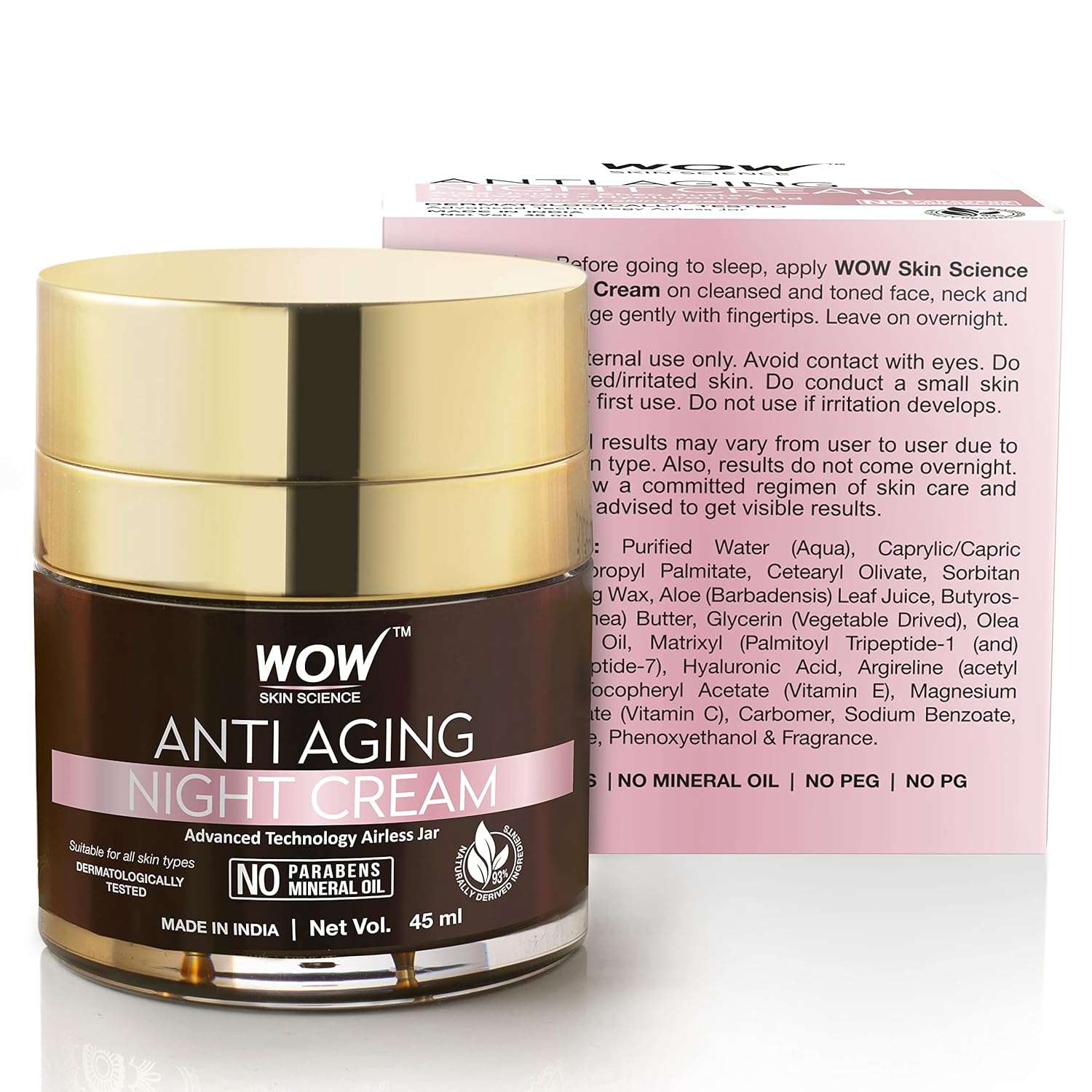 Wow Skin Science Anti Aging Night Cream | Grocsy