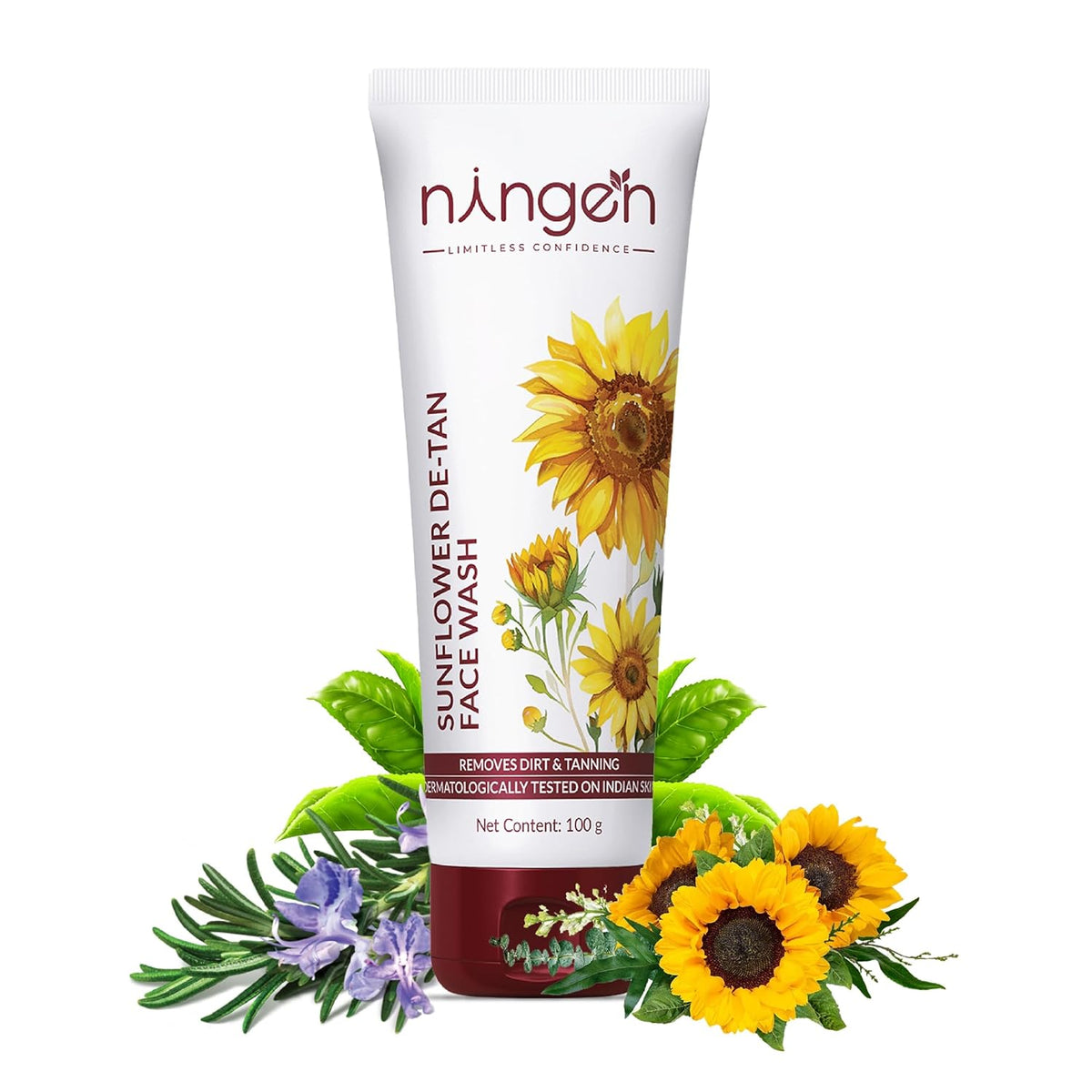Ningen Sunflower De-Tan Face Wash | Grocsy