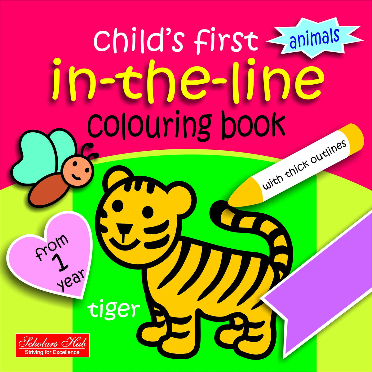 In The Line Colouring Book-Animals. | Grocsy