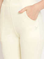 TAG 7 Pack of 2 Navy Blue & Cream-Coloured Ankle-Length Leggings | Grocsy