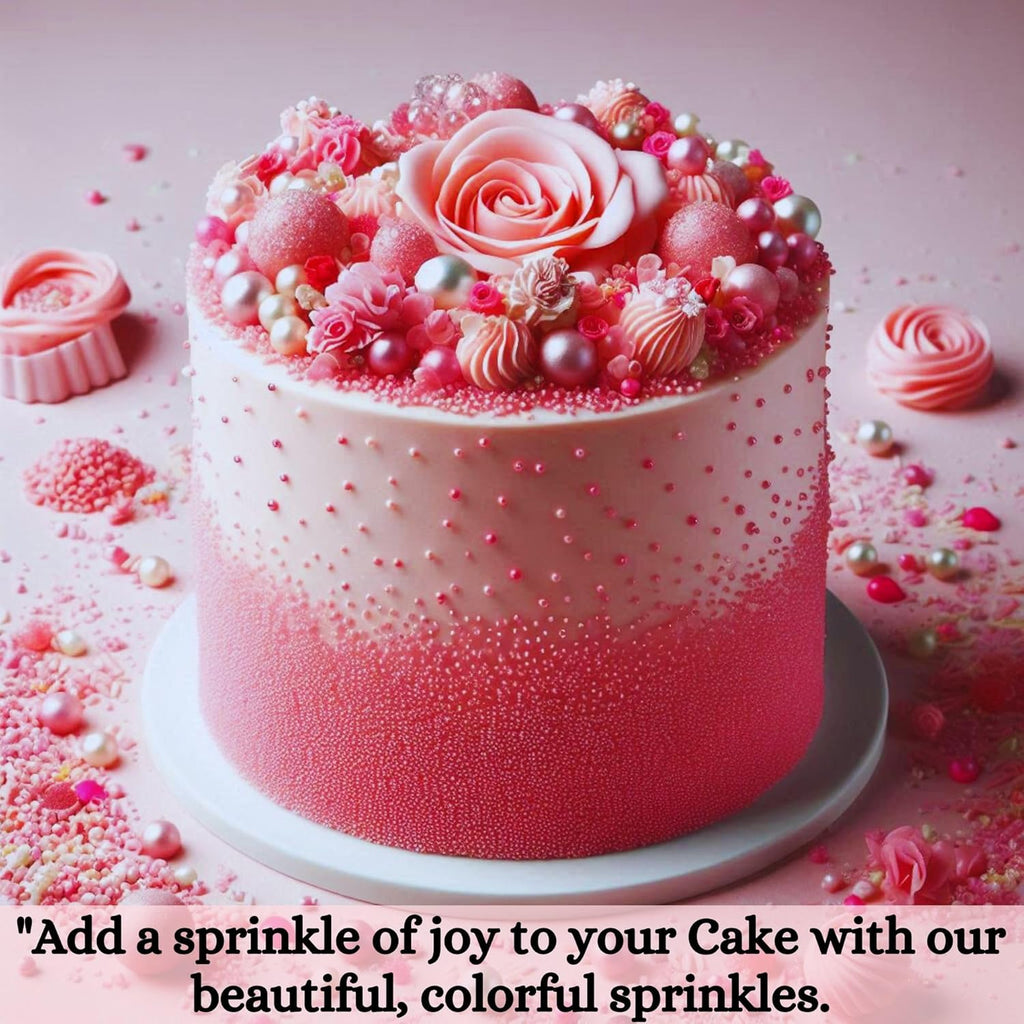 Confect Rose Pink | Sprinkles Bottle for Decoration Bottle | Grocsy