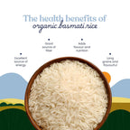 Bharat Vedica Organic Basmati Rice - Organic Basmati Chawal | Grocsy